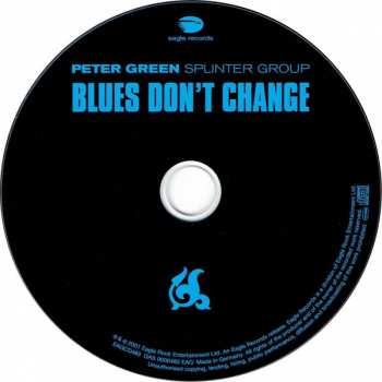 CD Peter Green Splinter Group: Blues Don't Change