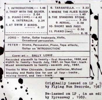 CD Peter Jefferies: At Swim 2 Birds