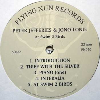 LP Peter Jefferies: At Swim 2 Birds