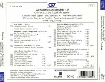 CD Peter Kopp: Weihnachten Am Dresdner Hof