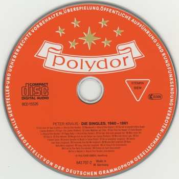 CD Peter Kraus: Die Singles 1960-61