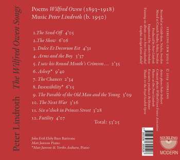 CD Peter Lindroth: The Wilfred Owen Songs  