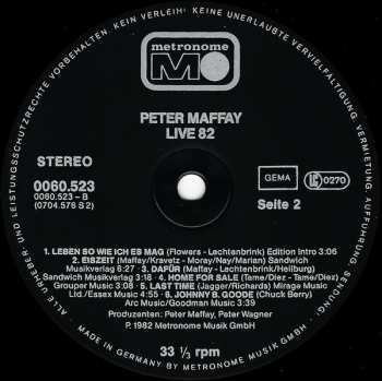 LP Peter Maffay: Live '82