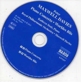 CD Kathryn Stott: Piano Concerto / Worldes Blis