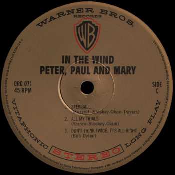 2LP Peter, Paul & Mary: In The Wind LTD | NUM