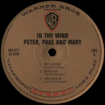 2LP Peter, Paul & Mary: In The Wind LTD | NUM