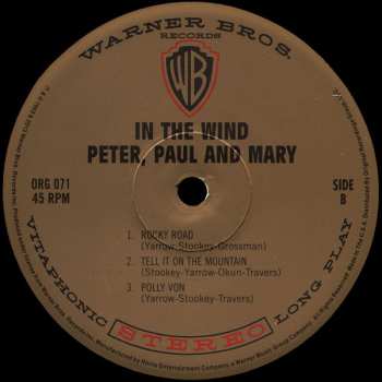 2LP Peter, Paul & Mary: In The Wind LTD | NUM
