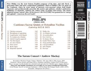 CD Peter Philips: Cantiones Sacrae Quinnis Et Octonibus Vocibus (Antwerp 1612 And 1613)