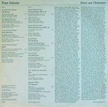 LP Peter Schreier: Arien Aus Oratorien