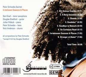 CD Peter Schwebs Quintet: In-between Seasons & Places