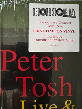 2LP Peter Tosh: Live & Dangerous: Boston 1976 CLR