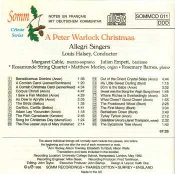 CD Peter Warlock: A Peter Warlock Christmas