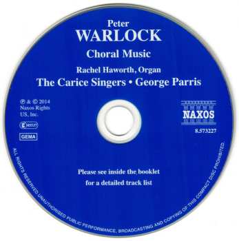 CD Peter Warlock: Choral Music