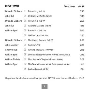 2CD Peter Watchorn: Music Of Tudor And Jacobean England