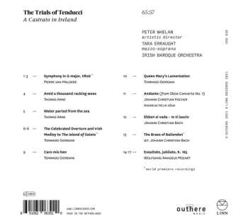 CD Peter Whelan: The Trials Of Tenducci: A Castrato In Ireland