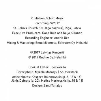 CD Pēteris Vasks: Laudate Dominum