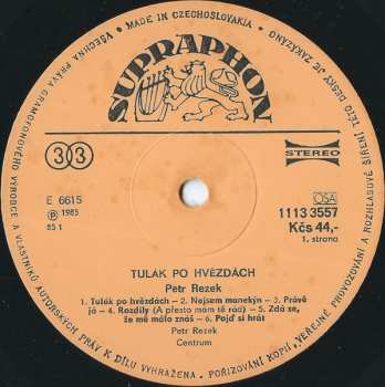 LP Petr Rezek: Tulák Po Hvězdách