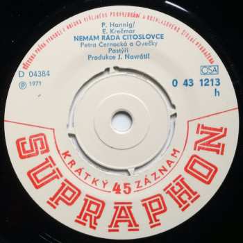 SP Petra Černocká: Jedou Vozy / Nemám Ráda Citoslovce