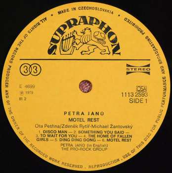LP Petra Janů: Motel Rest