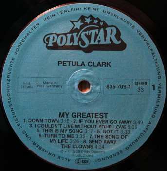 LP Petula Clark: My Greatest