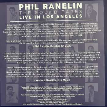 4LP/Doos Phil Ranelin: The Found Tapes Live In Los Angeles