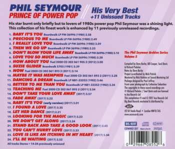 CD Phil Seymour: Prince Of Power Pop-His Very Best+11 Unissued Tracks