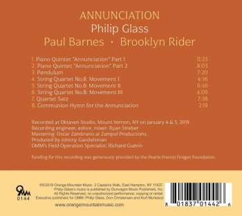 CD Philip Glass: Annunciation