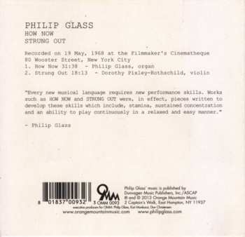 CD Philip Glass: How Now / Strung Out