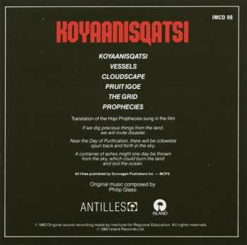 CD Philip Glass: Koyaanisqatsi