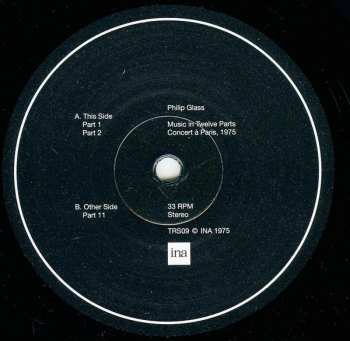 2LP Philip Glass: Music In Twelve Parts: Concert A Paris 1975 LTD