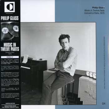 2LP Philip Glass: Music In Twelve Parts: Concert A Paris 1975 LTD