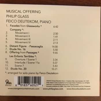 CD Philip Glass: Musical Offering DIGI