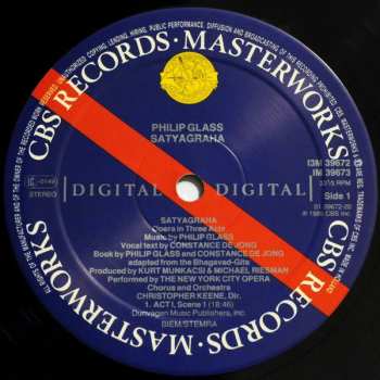 3LP/Doos Philip Glass: Satyagraha