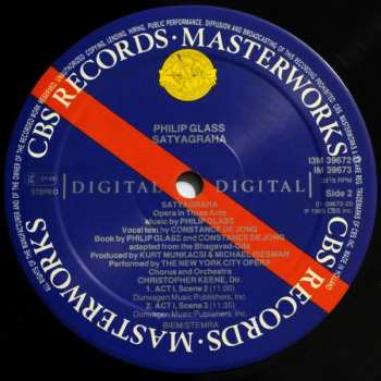 3LP/Doos Philip Glass: Satyagraha