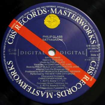 3LP/Doos Philip Glass: Satyagraha