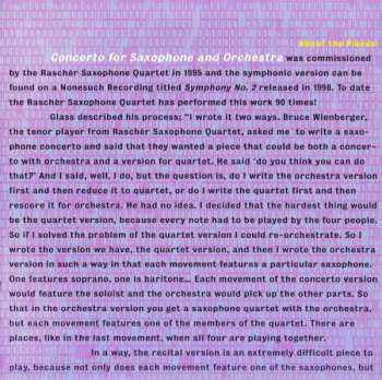 CD Philip Glass: Saxophone