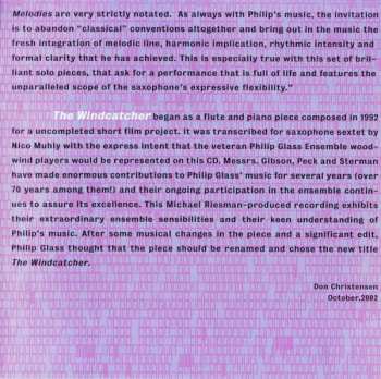 CD Philip Glass: Saxophone