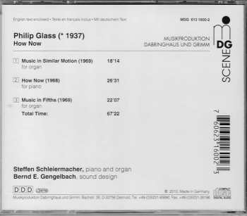 CD Philip Glass: How Now