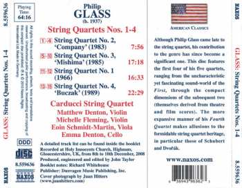 CD Philip Glass: String Quartets Nos. 1-4