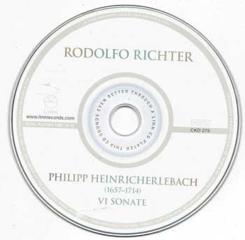 CD Philipp Heinrich Erlebach: VI Sonate - À Violino E Viola Da Gamba Col Suo Basso Continuo