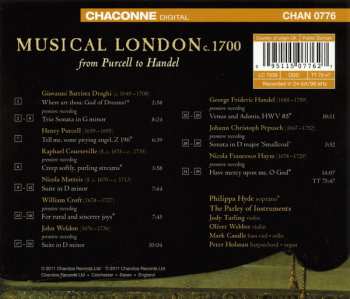CD The Parley Of Instruments: Musical London C. 1700 (From Purcell To Handel)