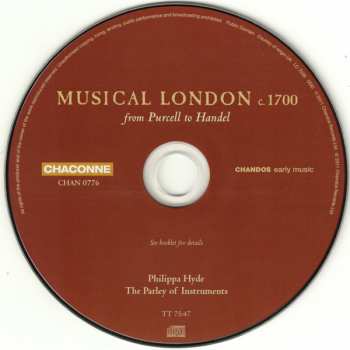 CD The Parley Of Instruments: Musical London C. 1700 (From Purcell To Handel)