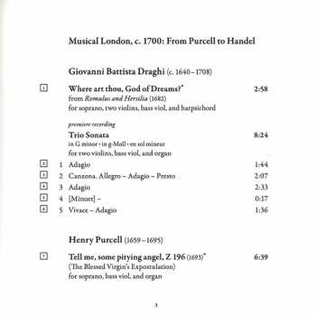 CD The Parley Of Instruments: Musical London C. 1700 (From Purcell To Handel)