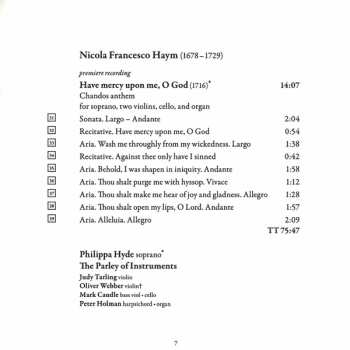 CD The Parley Of Instruments: Musical London C. 1700 (From Purcell To Handel)