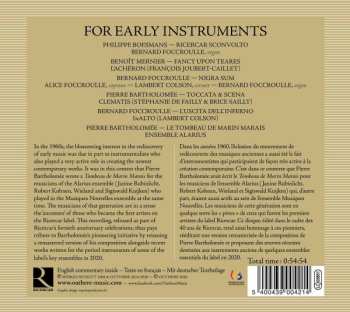 CD Bernard Foccroulle: For Early Instruments