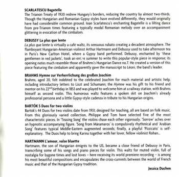 CD Claire Desert: Hungarian Dances