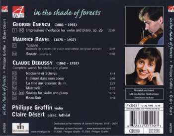 CD Claire Desert: In The Shade Of Forests - The Bohemian World Of Debussy, Enescu, Ravel