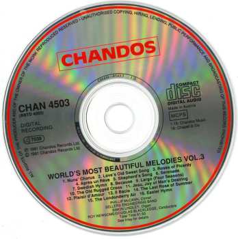 CD Sellers Engineering Band: The World's Most Beautiful Melodies Vol. 3