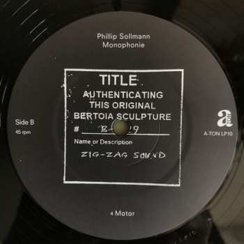 2LP Phillip Sollmann: Monophonie