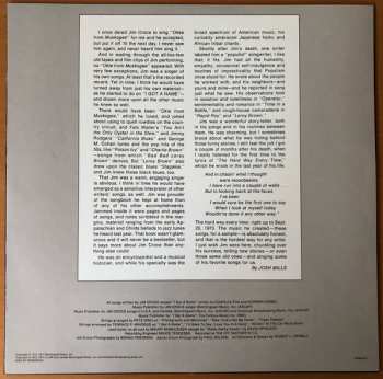 LP Jim Croce: Photographs & Memories (His Greatest Hits)